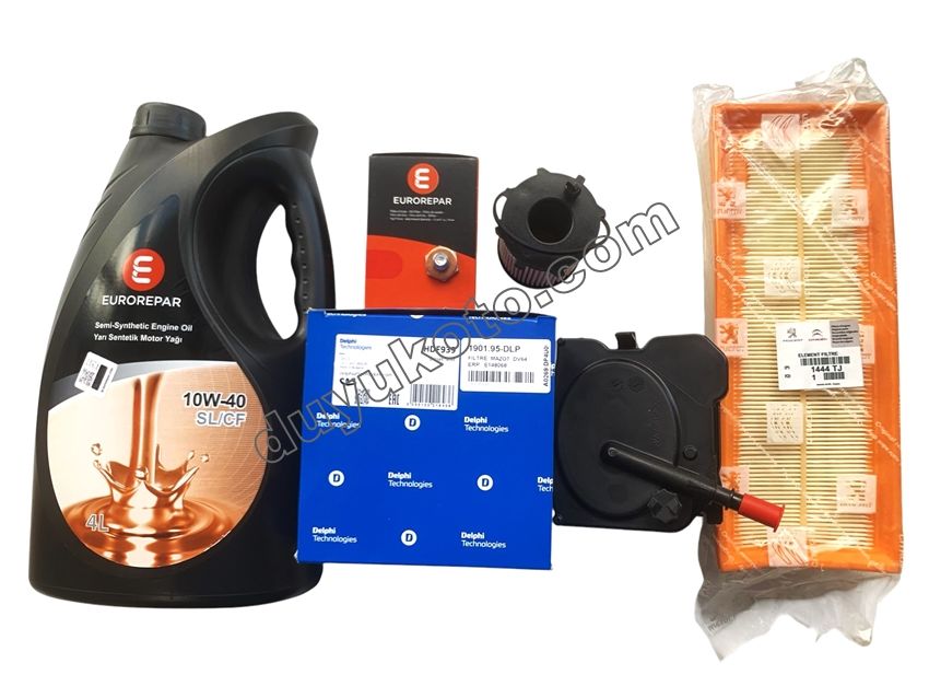 FİLTRE SETİ DİZEL 1.6HDI 75/90HP/110HP EURO4 2007/2011