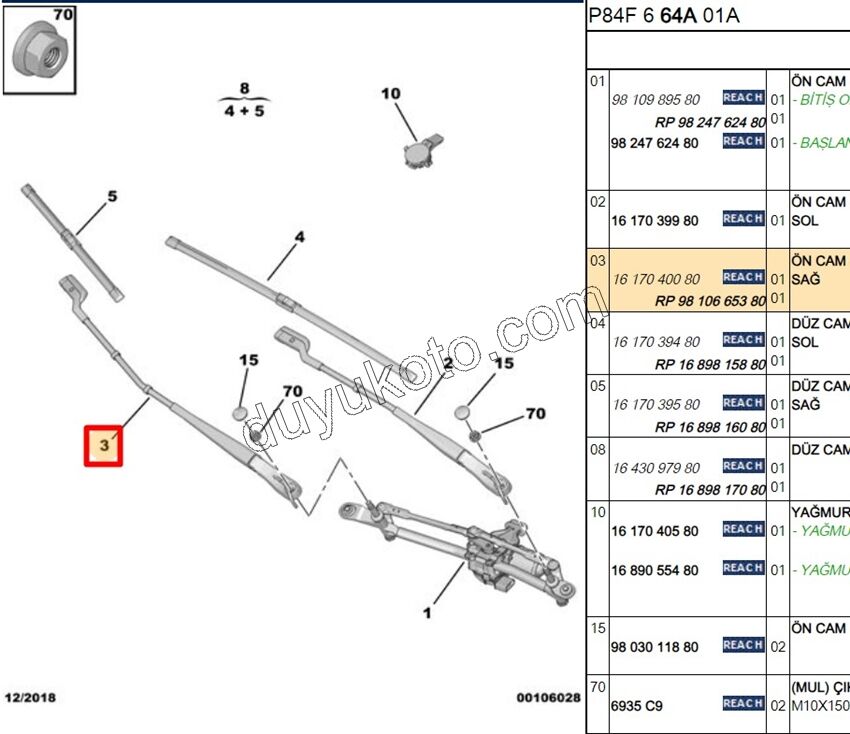KOL CAM SILGI METAL R P30082 P50082 C5AIR