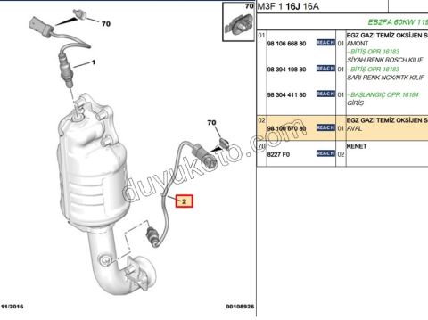 LAMBDA SENSOR ALT EB2FA 1.2CC 75HP