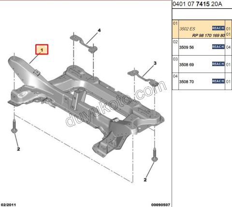 TRAVERS MOTOR PRT2 1.6HDİ Euro4