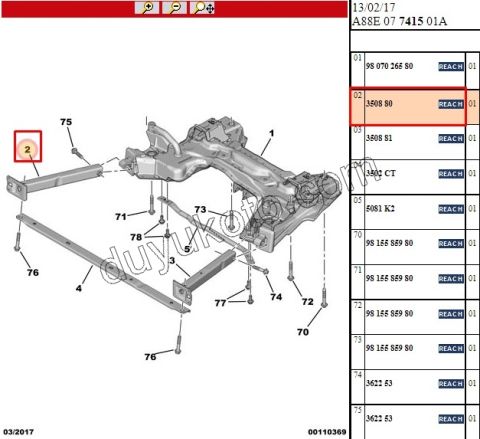 TRAVERS DIKMESI R P207