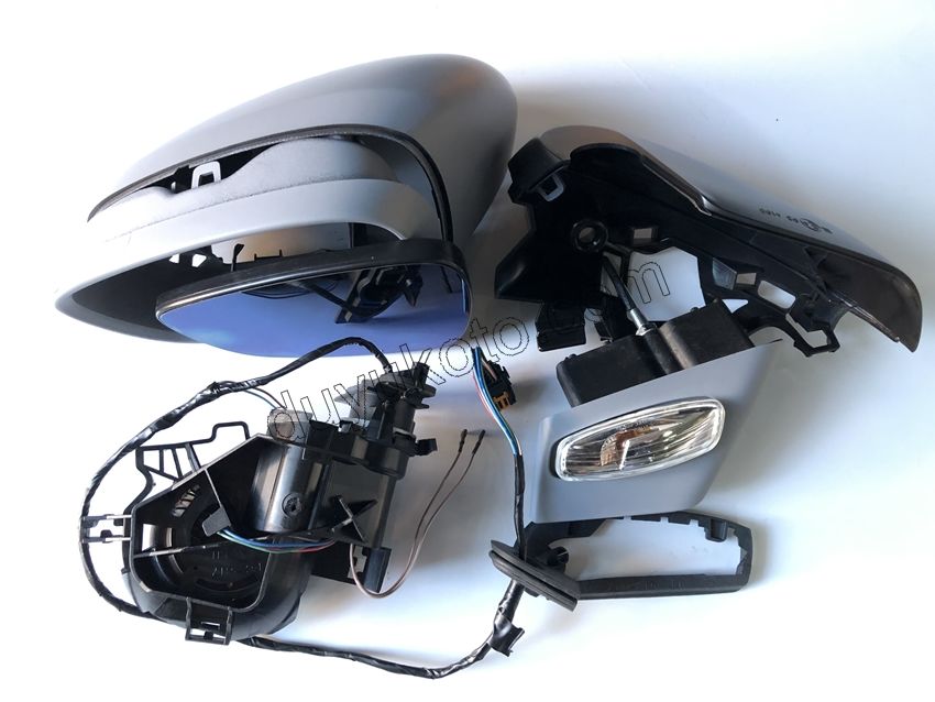 Citroen C5 Dikiz Aynası Sol 2008> Astarlı Sinyalli Mavi Camlı 2008/2012