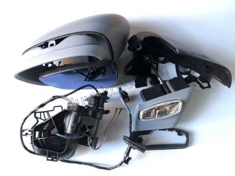 Citroen C5 Dikiz Aynası Sol 2008> Astarlı Sinyalli Mavi Camlı 2008/2012