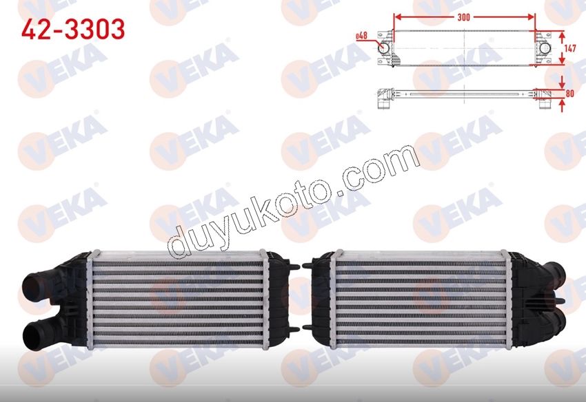 RADYATOR TURBO EB2 1.4HDİ Euro5 12/16 1.6HDİ Euro5 1.5HDİ Euro6 P301 P207 P2081 P20081