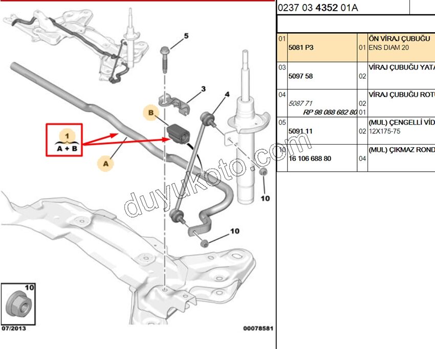 VIRAJ DEMIRI C33 P2081 P20081 20MM