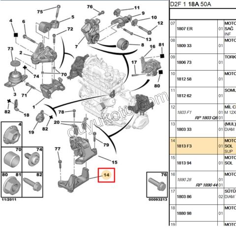 AYAK SANZIMAN TAKOZ BAGLANTI P407 DV6