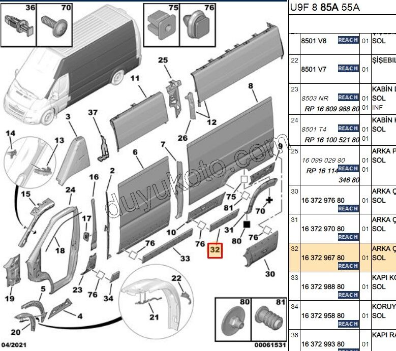 CITA SUS ARKA TEKER ONU L BXR3MQ