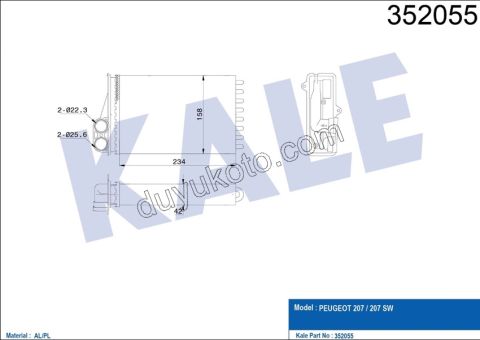 Kalorifer Radyatörü P207 1.4 1.6