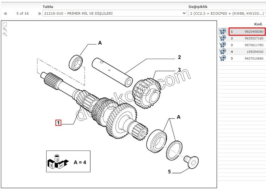 PRIZDIREK BXR3 DCT3 EURO6