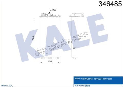 Kalorifer Radyatörü P30081 P50081 DS5