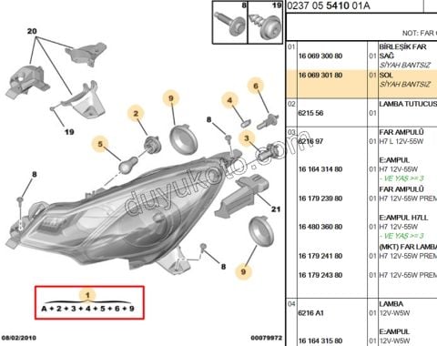 Citroen C3 Far Sol 2010> BEYAZ 2009/2013