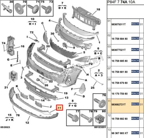 CITA ON TAMPON ALT P30082MQ P50082MQ GRI