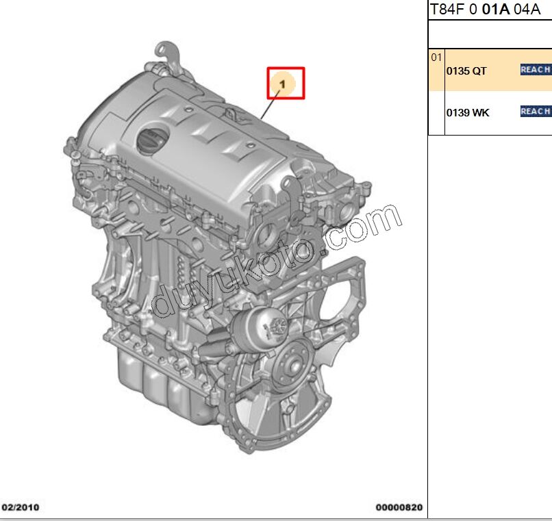 MOTOR KOMPLE 1.6VTi 120HP 120HP R56 BLOK