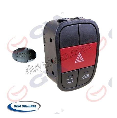 Dörtlü Flaşör Anahtarı TK FRN REZ+ KILIT+