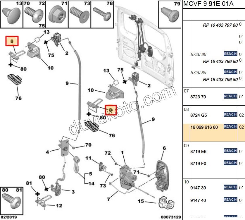 KARSILIK BAGAJ KILIT UST R L 2P PBP