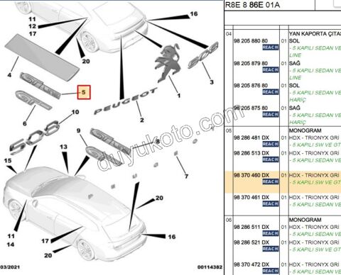 YAZI GT LINE YAZI P5082