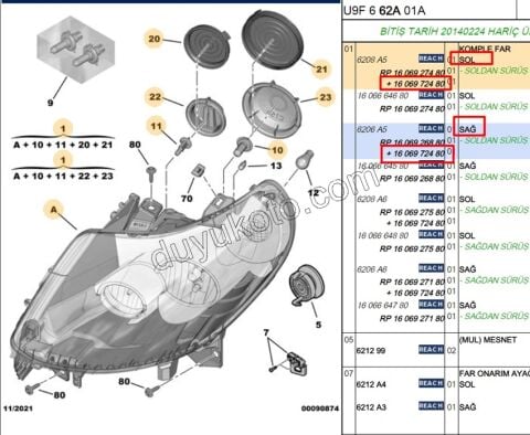 TESISAT FAR KABLO R/L BXR31 DCT31