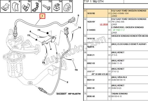 LAMBDA SENSOR UST 1.4İ YM