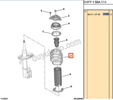 2019> Partner Rifter Berlingo Combo Doblo Proace City Ön Helezon