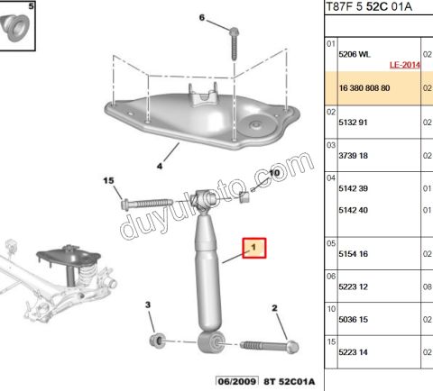 Arka Amortisör P50081
