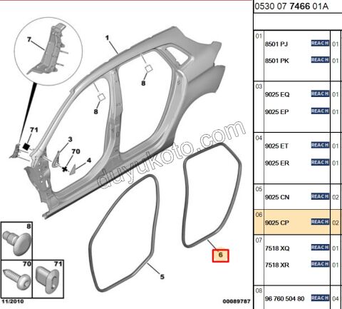 Arka Kapı Fitili Sağ/Sol C42