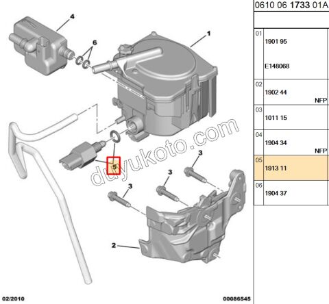 Mazot Filtresi Su Sensörü 1.4HDİ/1.6HDİ Euro4