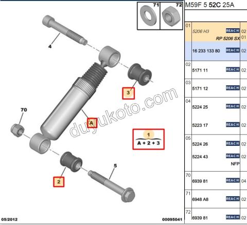 Arka Amortisör PRT1 PRT2