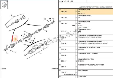 Aks Mili Sol P306 ABS'li