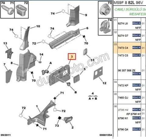 KAPAK BAGAJ IC R PRT2