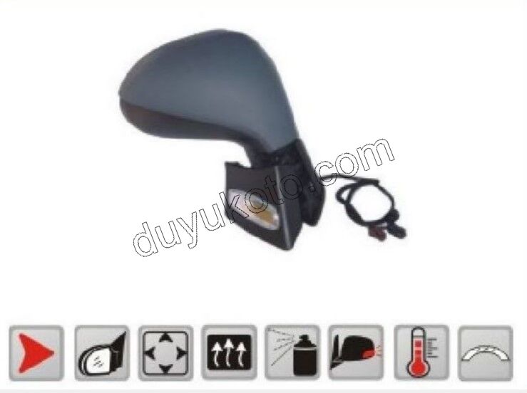 Peugeot 207 Dikiz Aynası Sağ + Kapaklı ISI SENS+ 2006/2009