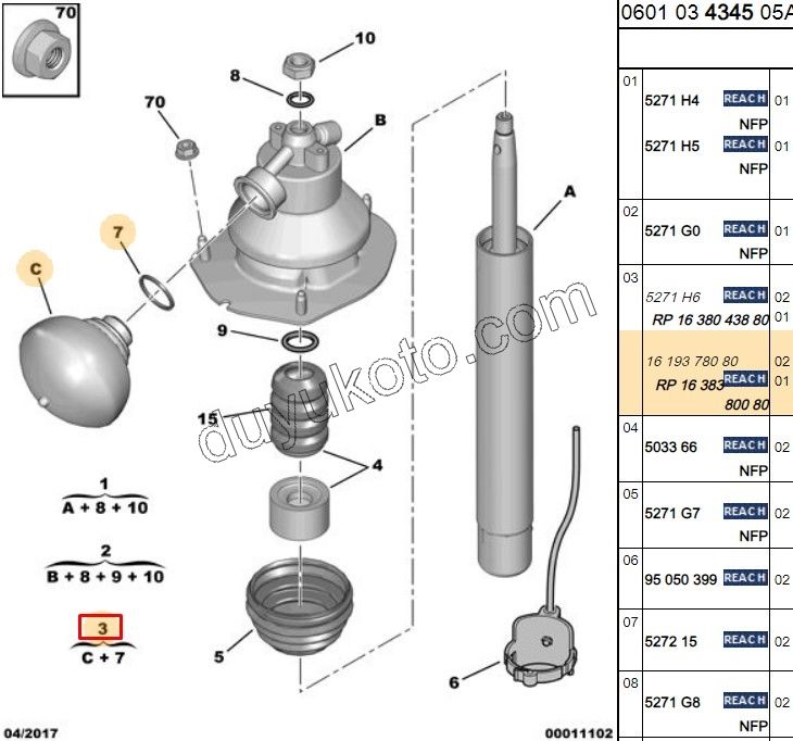 SIFER ON C52 DW10 8V