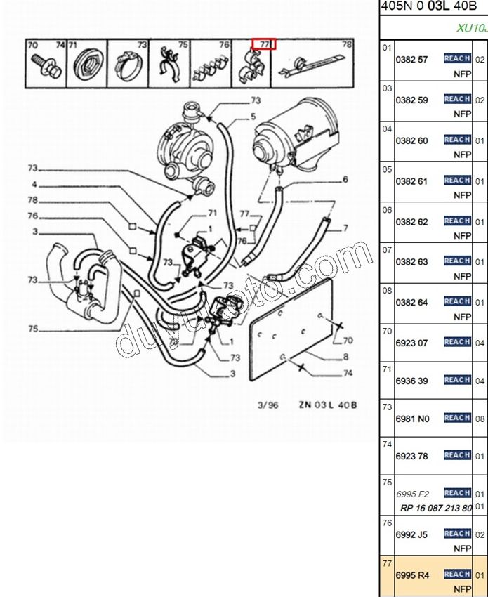 TUTUCU TURBO BORU P405