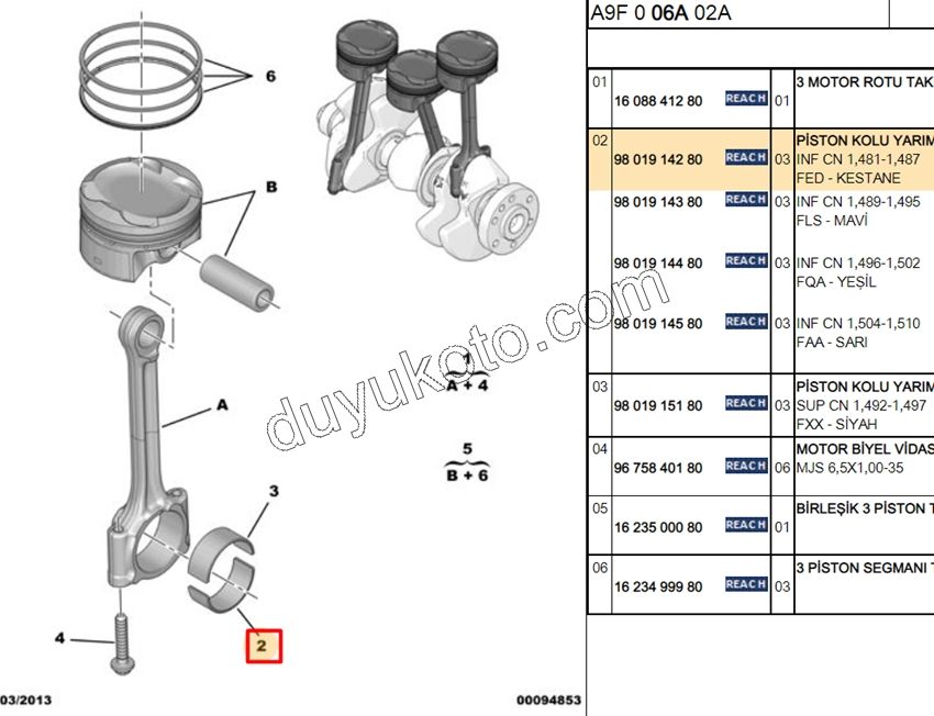 YATAK KOL ALT X3AD 1.0CC