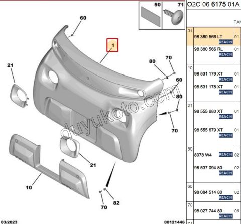 Ön Tampon / ARKA AMI