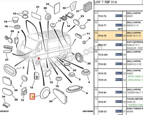 TAPA ON CAMURLUK DAVLUMBAZ 2 LI BXR1 BXR2