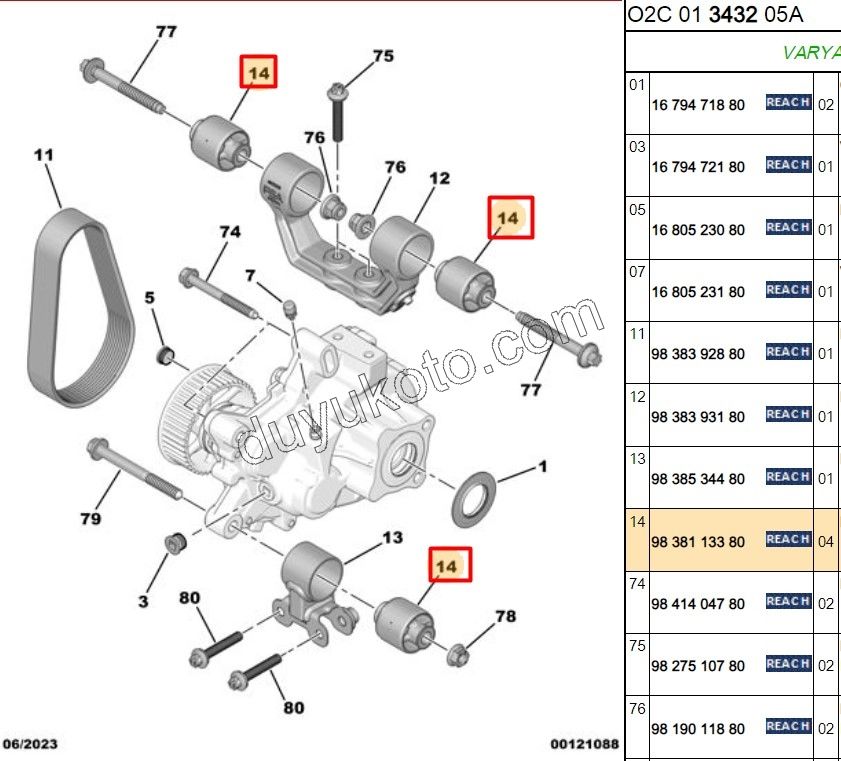 Elektrik Motoru (Redüktör) Alt / Üst Bağlantı Takozu Ayağı  AMI