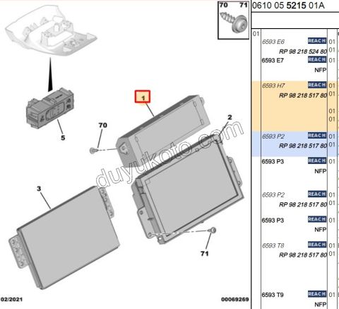 EKRAN DIJITAL YOL BILGI P30081 PRT3