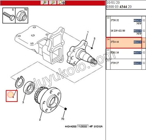 SEGMAN ARKA TEKER RULMAN BXR2 14Q 18Q 11061676