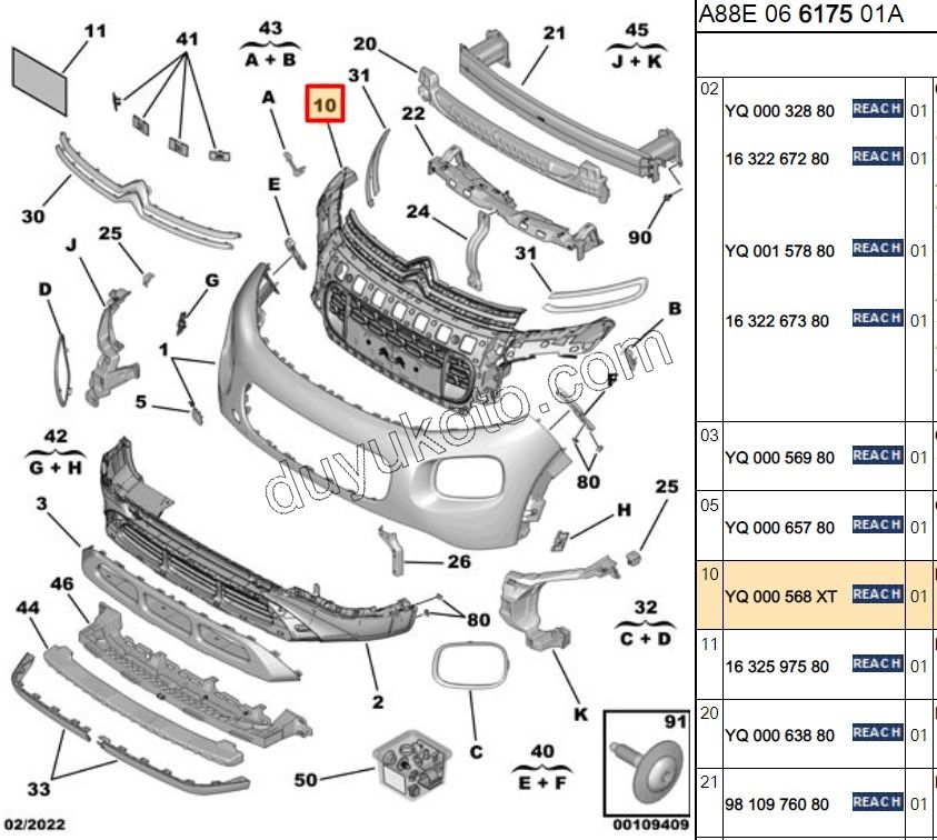 ISKELET ON TAMPON UST ICI + PANJUR C3AIR