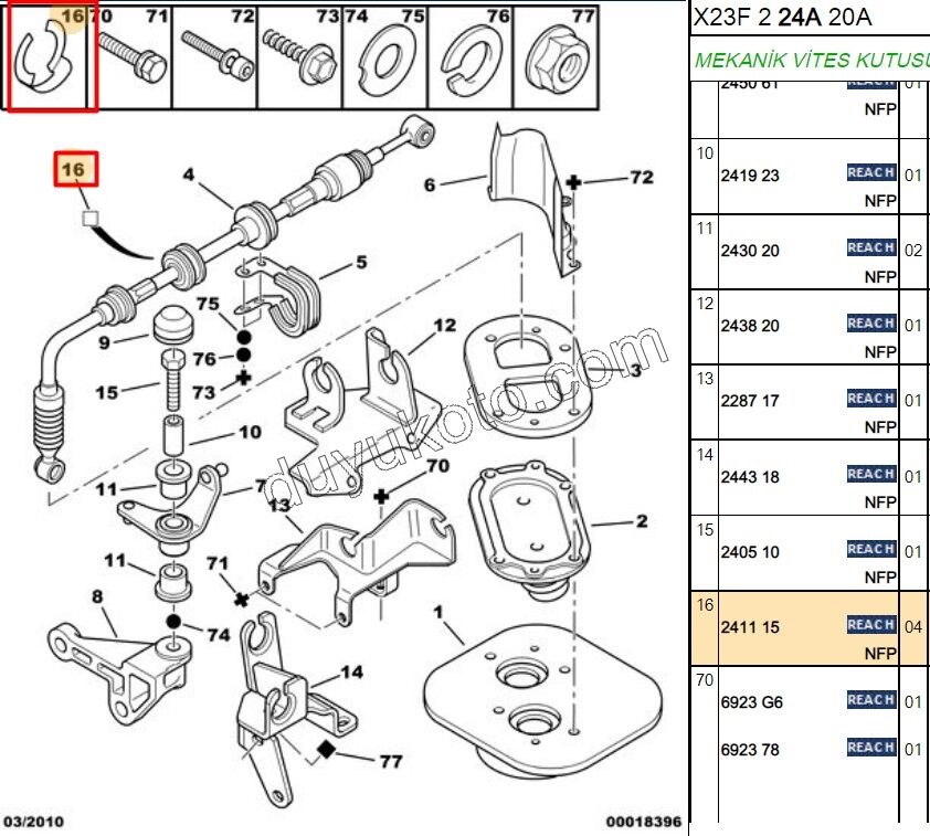 SEGMAN AY VITES HALATI KILITLEME BXR1 BXR2