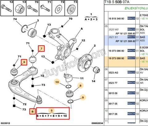Salıncak Sağ P206 TU3A AL4