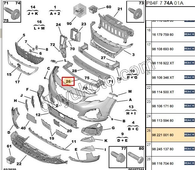 DARBE EMICI ON TAMPON ALT P30082 C5AIR SAC