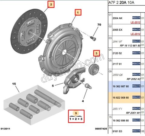 DEBRIYAJ SET 1.6İ 16V Benzinli