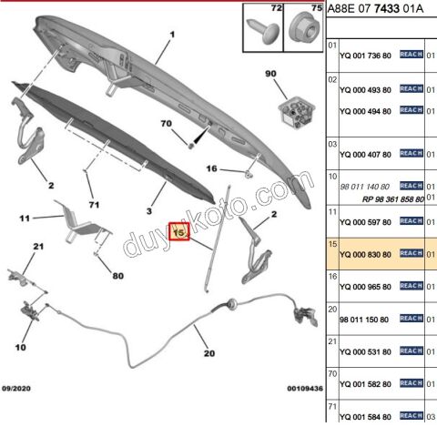CUBUK DEMIR MOTOR KAPUT DAYAMA C3AIR
