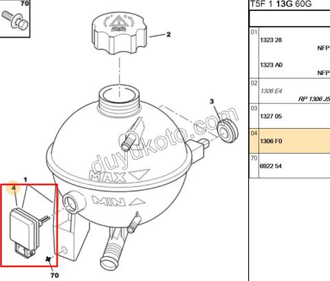 MUSUR SU SEVIYE EK DEPO P307