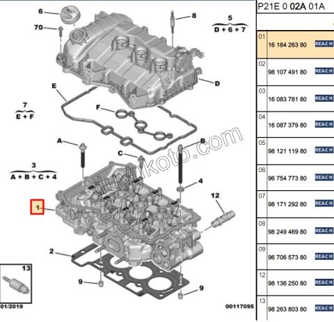 KAPAK SILINDIR 1.2CC 75HP