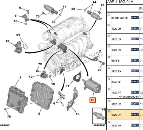Subap Zamanlayıcı Aksiyoner EP3 EP6 ( SILINDIR KAPAKTA )