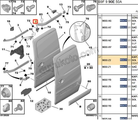 MAKARA SURGULU KAPI ORTA L PRT3
