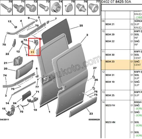 MAKARA SURGULU KAPI ORTA R PRT1 PRT2
