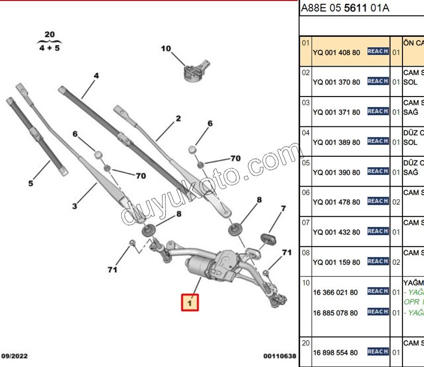 MOTOR ON CAM SILGI C3AIR MEKANIZMA+